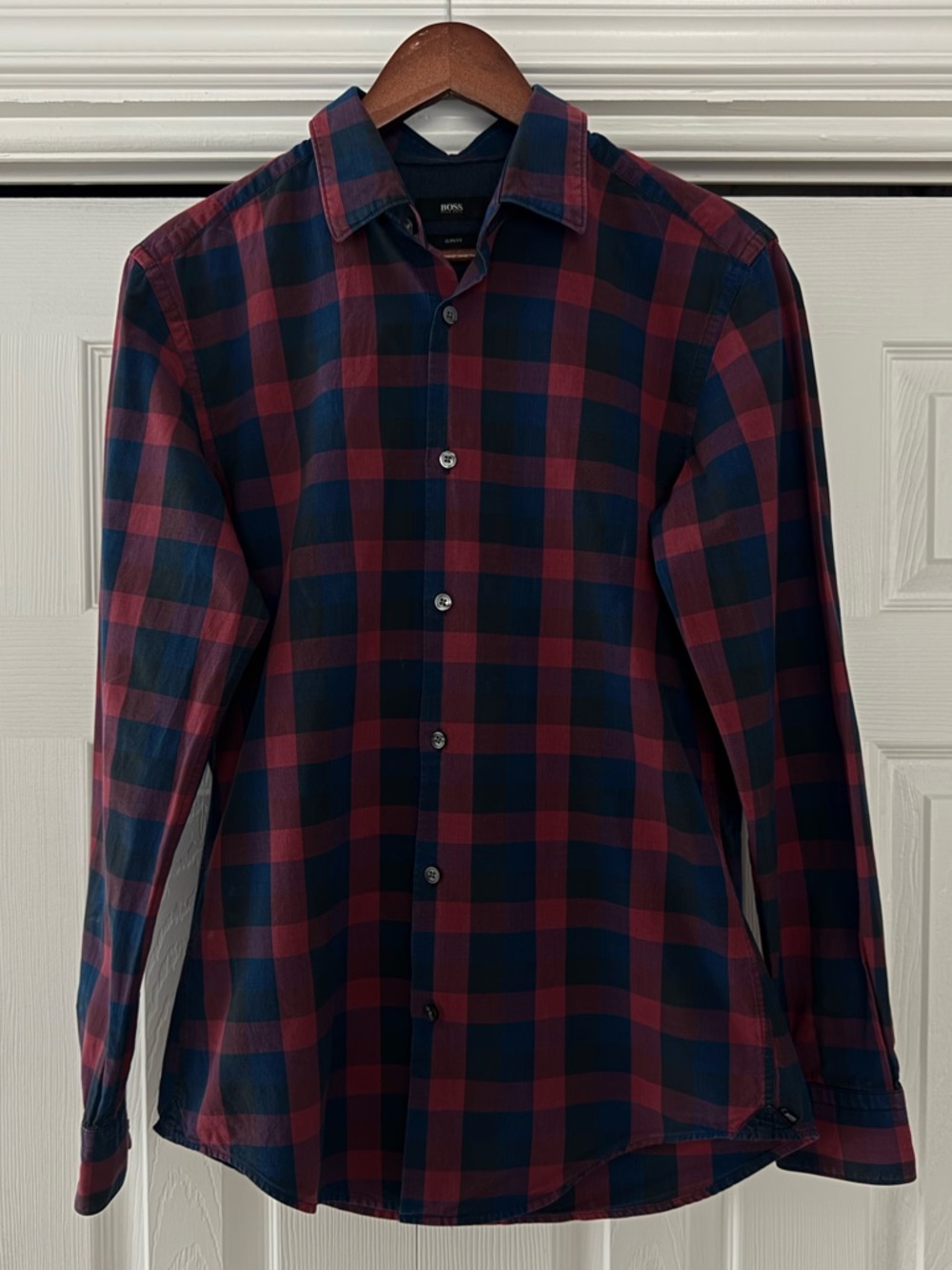 Boss Hugo Boss Slim Fit Men's Plaid Button-Down Shirt